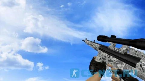 Модель «Default G3SG1 Городской камуфляж» для CS 1.6 (скрин 2)