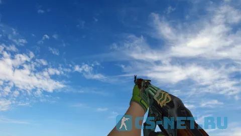 Пак моделей оружия «Specialist Gloves Emerald Web Pack» для CS 1.6 (AK47)