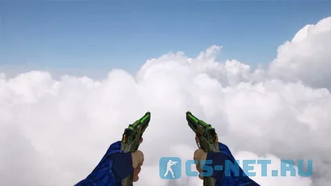 Пак моделей оружия «Hand Wraps Cobalt Skulls Pack» для CS 1.6 (Dual Elites)