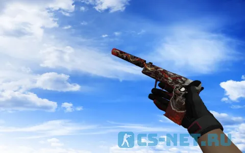 Пак моделей оружия «С перчатками Кровавое кимоно» для CS 1.6 (USP)