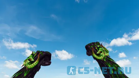 Пак моделей оружия «Balrog Poison Skin Pack» для CS 1.6 (Нож)