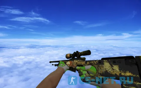 Пак моделей оружия «Pack Hedge Maze + Fracture Case» для CS 1.6 (AWP)