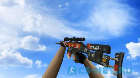 Модель «SCAR Кровавый спорт (default hands)» для CS 1.6