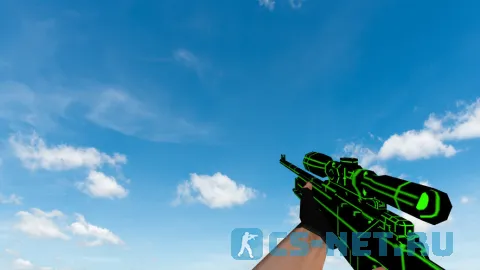 Пак моделей оружия «Greenlines Weapon Set» для CS 1.6 (AWP)