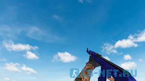 Пак моделей оружия «Blue Weapons With Tattoo» для CS 1.6 (AK47)