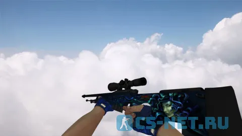 Пак моделей оружия «Hand Wraps Cobalt Skulls Pack» для CS 1.6 (AWP)