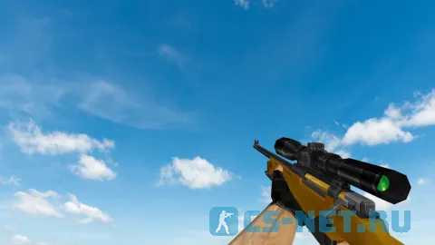Пак моделей оружия «Gold Weapons Pack V3» для CS 1.6 (AWP)