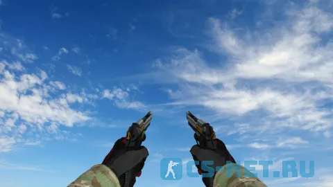 Пак моделей оружия «Specialist Gloves Crimson Kimono Pack» для CS 1.6 (Dual Elites)