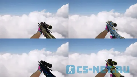 Пак моделей оружия «С перчатками Порок» для CS 1.6 (AWP)