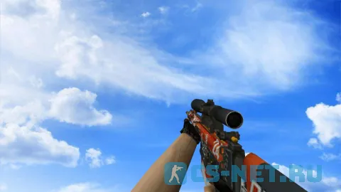 Модель «SCAR Кровавый спорт (default hands)» для CS 1.6 (скрин 3)