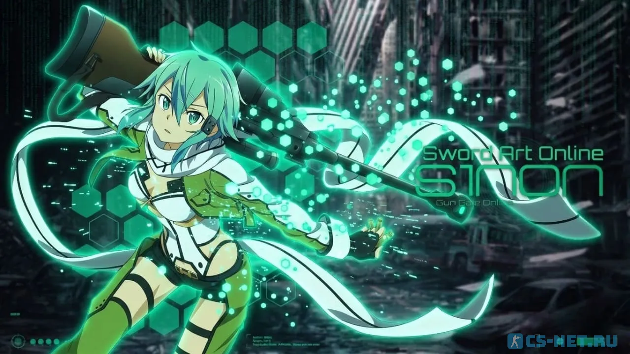 Модель персонажа «Shino Asada (Сино Асада)» из аниме "Мастера Меча Онлайн (Sword Art Online)" для CS 1.6