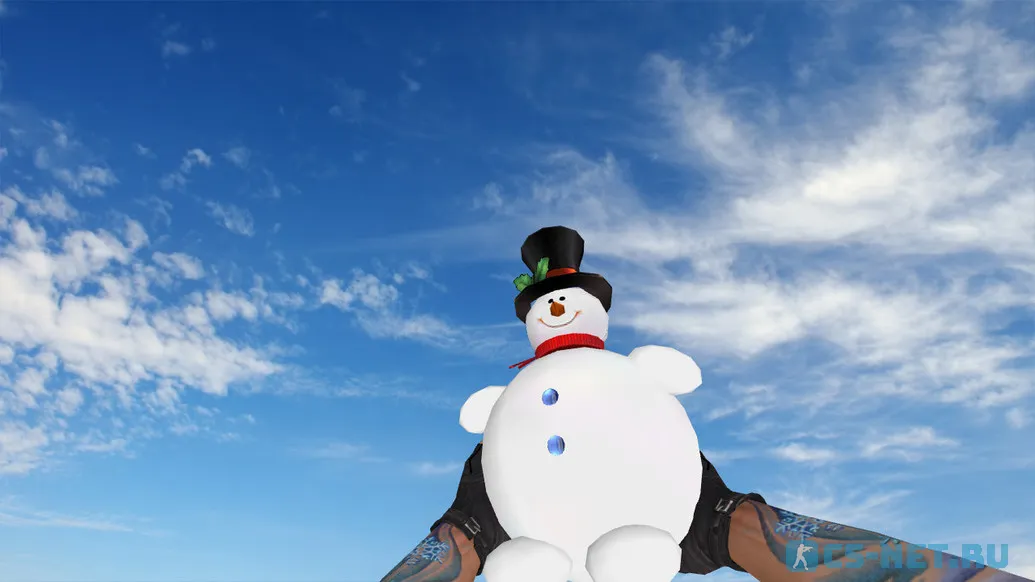Модель HE гранаты «Happy Snowman Grenade» для CS 1.6