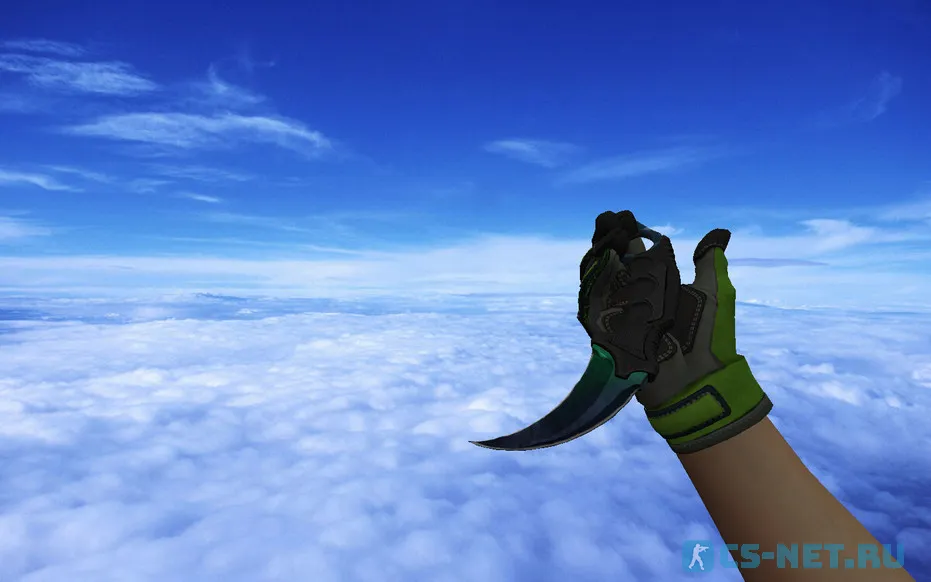 Пак моделей оружия «Перчатками спецназа | Изумрудная сеть» для CS 1.6 (Karambit)