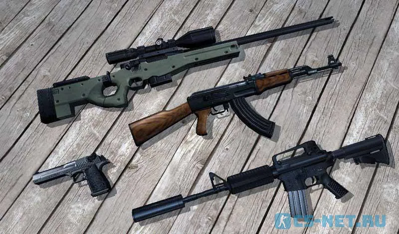 Скачать реалистичные звуки оружия для CS 1.6
