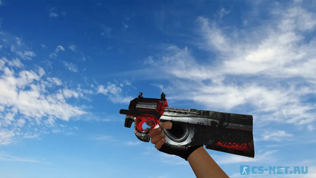 Пак моделей оружия из CS GO с ручной анимацией осмотра для CS 1.6 (P90)