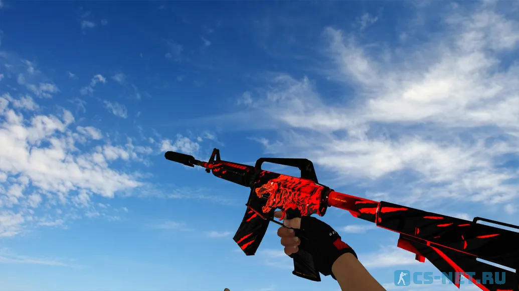 Пак моделей оружия из CS GO с ручной анимацией осмотра для CS 1.6 (M4A1)