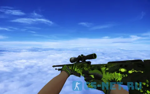 Пак моделей оружия «Перчатками спецназа | Изумрудная сеть» для CS 1.6 (AWP)