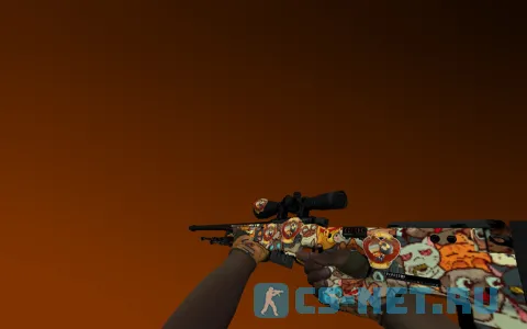 Пак моделей оружия с перчатками «Обмотки рук | Пустошь» для CS 1.6 (AWP)