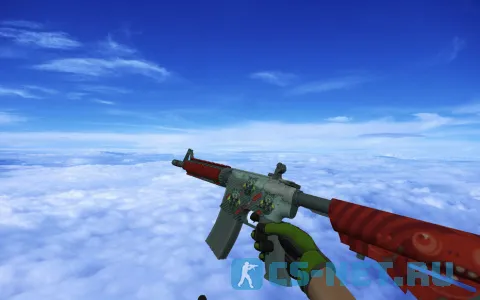 Пак моделей оружия «Перчатками спецназа | Изумрудная сеть» для CS 1.6 (M4A4)