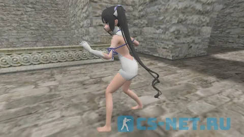 Модель персонажа «Hestia (Гестия)» из аниме "Danmachi" для CS 1.6 (вид сбоку)