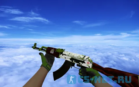 Пак моделей оружия «Перчатками спецназа | Изумрудная сеть» для CS 1.6 (AK47)