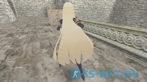 Модель персонажа «Alpha (Альфа)» из аниме "Восхождение в тени! (The Eminence in Shadow)" для CS 1.6 (вид сзади)