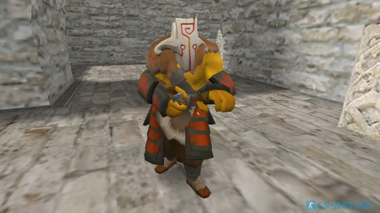Модель персонажа «Juggernaut (Джаггернаут)» из игры "Dota 2" для CS 1.6 (вид спереди)