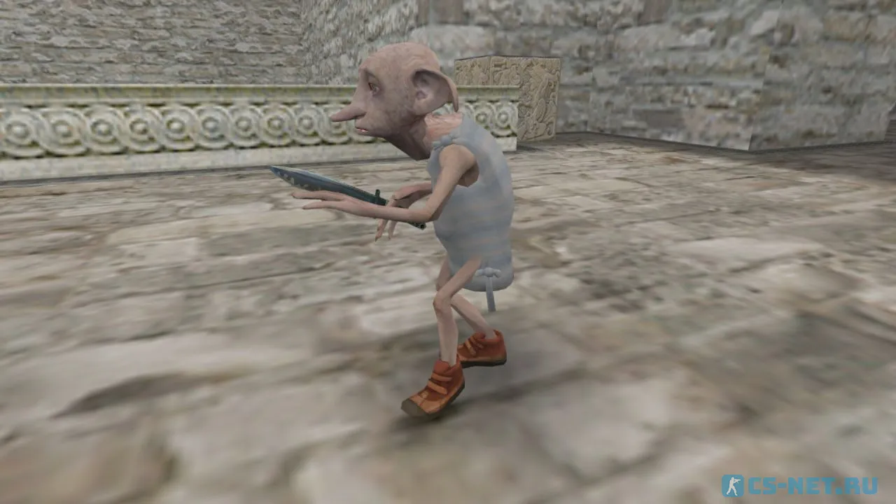 Модель персонажа «Dobby (Добби)» из фильма "Harry Potter" для CS 1.6 (вид сбоку)