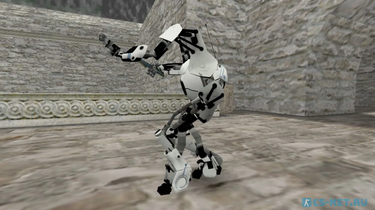 Модель персонажа «Atlas (Атлас)» из игры "Portal 2" для CS 1.6 (вид сбоку)