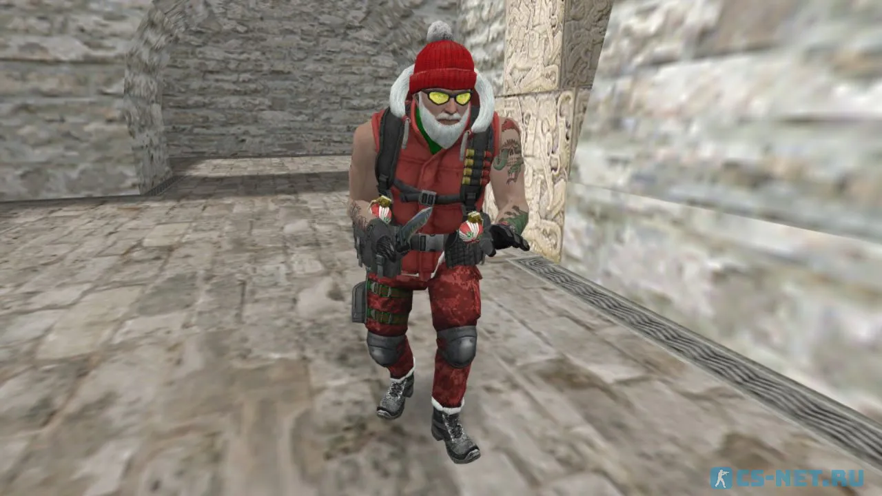 Модель «Battle Santa CT/TT» для CS 1.6 (вид спереди ТТ)