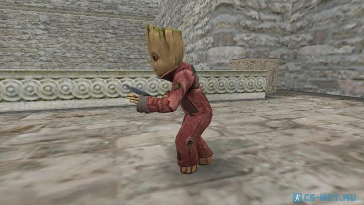 Модель персонажа «Baby Groot (Грут)» из фильма "Стражи Галактики" для CS 1.6 (вид сбоку)