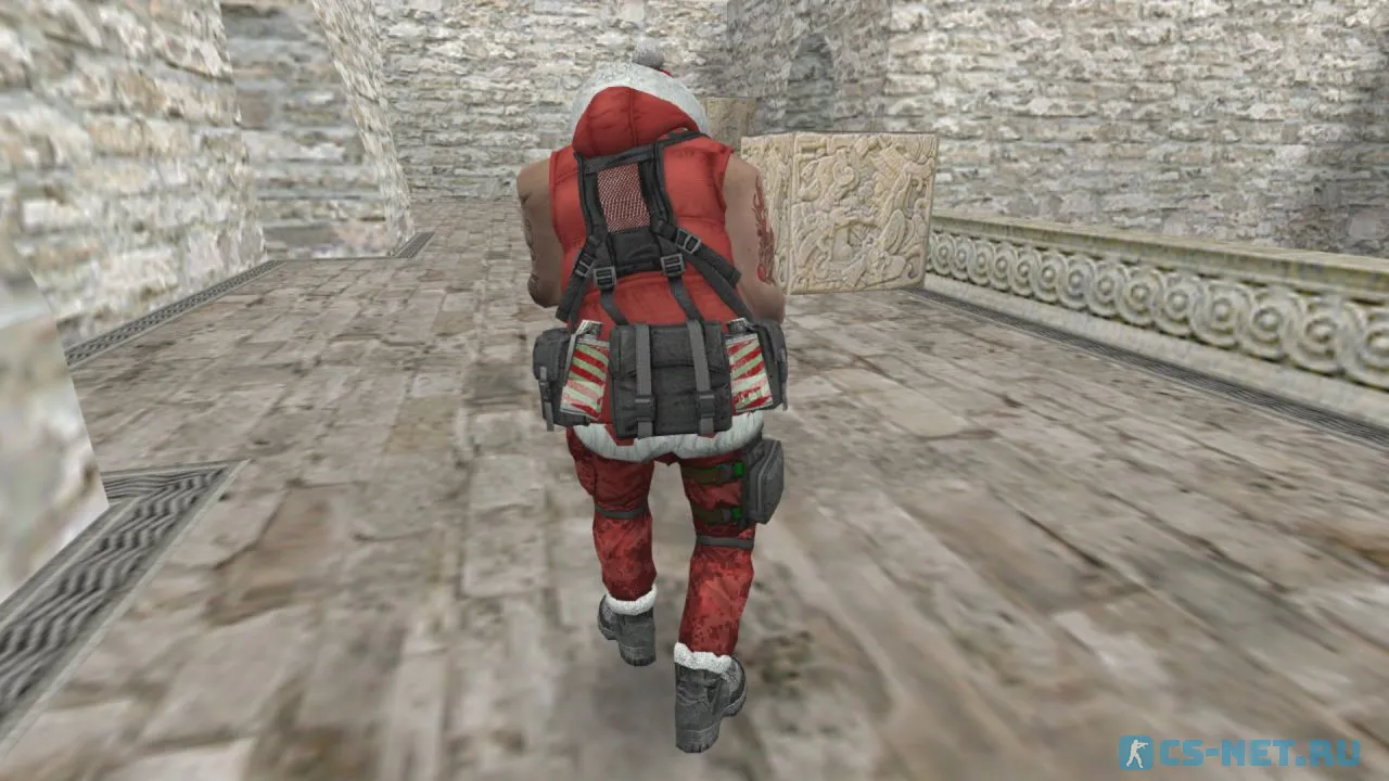 Модель «Battle Santa CT/TT» для CS 1.6 (вид сзади ТТ)