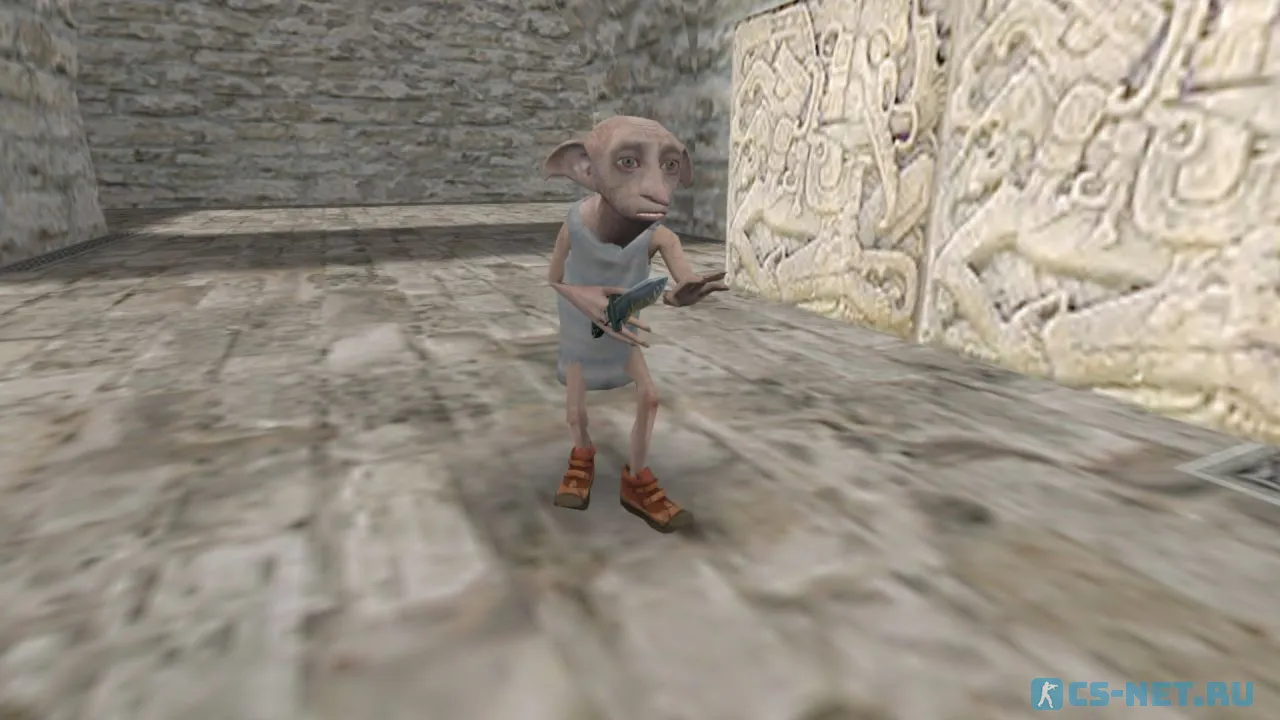 Модель персонажа «Dobby (Добби)» из фильма "Harry Potter" для CS 1.6 (вид спереди)