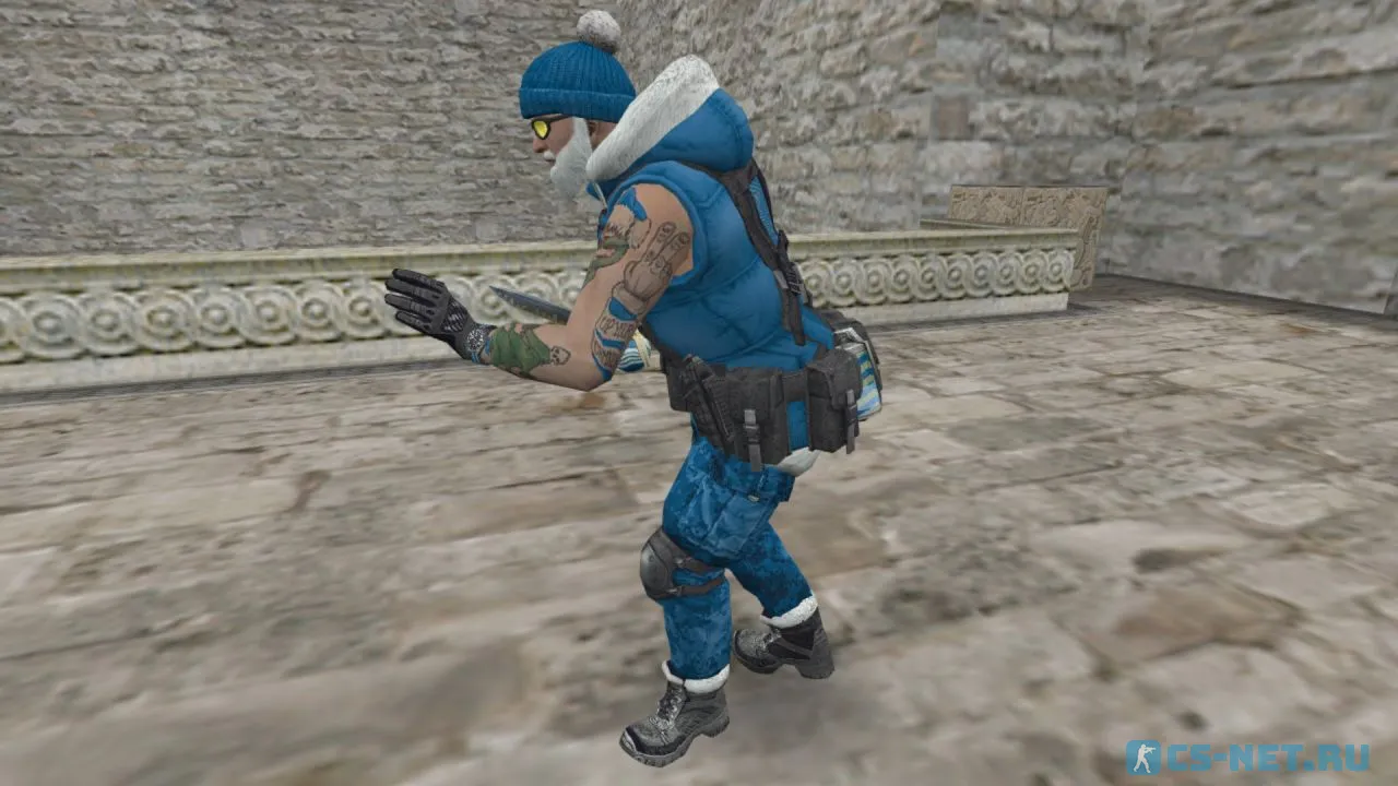 Модель «Battle Santa CT/TT» для CS 1.6 (вид сбоку КТ)