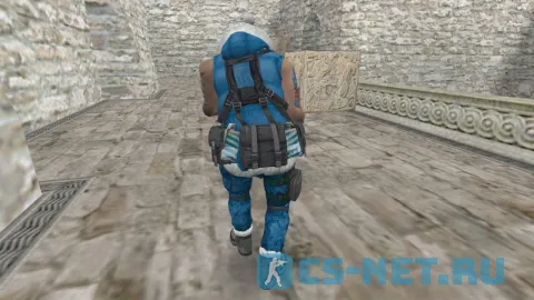 Модель «Battle Santa CT/TT» для CS 1.6 (вид сзади КТ)