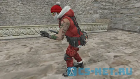 Модель «Battle Santa CT/TT» для CS 1.6 (вид сбоку ТТ)