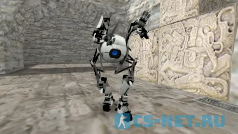 Модель персонажа «Atlas (Атлас)» из игры "Portal 2" для CS 1.6 (вид спереди)