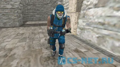 Модель «Battle Santa CT/TT» для CS 1.6 (вид спереди КТ)