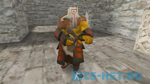 Модель персонажа «Juggernaut (Джаггернаут)» из игры "Dota 2" для CS 1.6 (вид спереди)