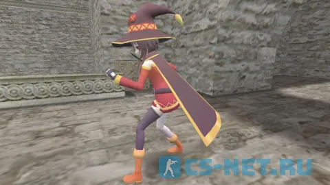 Модель персонажа «Megumin (Мэгумин)» из аниме "Этот замечательный мир! (Konosuba)" для CS 1.6 (вид сбоку)