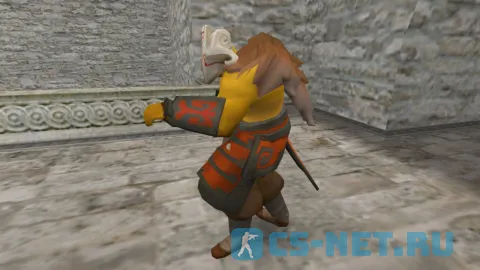 Модель персонажа «Juggernaut (Джаггернаут)» из игры "Dota 2" для CS 1.6 (вид сбоку)