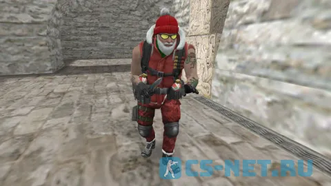 Модель «Battle Santa CT/TT» для CS 1.6 (вид спереди ТТ)