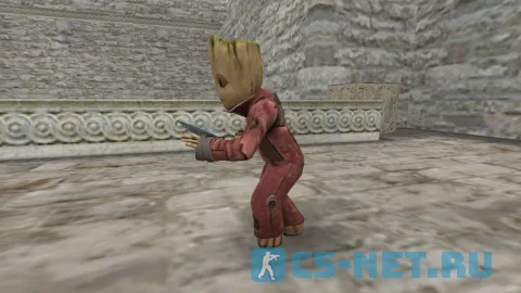 Модель персонажа «Baby Groot (Грут)» из фильма "Стражи Галактики" для CS 1.6 (вид сбоку)
