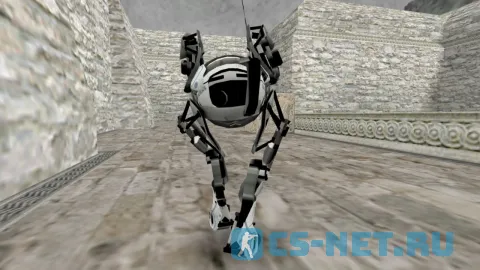 Модель персонажа «Atlas (Атлас)» из игры "Portal 2" для CS 1.6 (вид сзади)