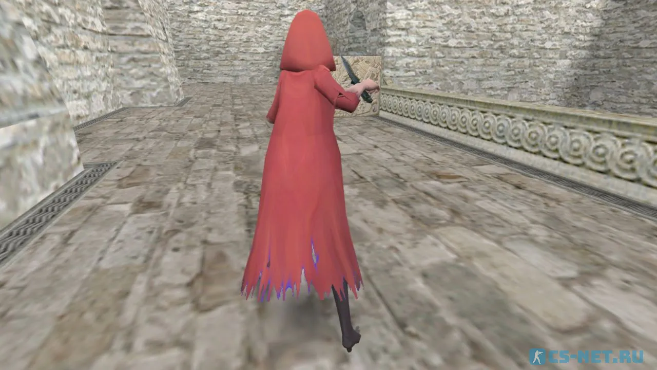 Модель персонажа «Sorceress (Колдунья)» для CS 1.6 (вид сзади)