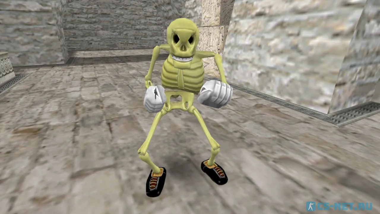 Модель персонажа «Skelepuncher» из игры «Sven Co-op» для CS 1.6 (вид спереди)