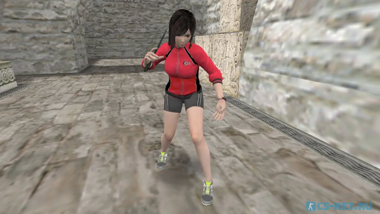 Модель персонажа «Kokoro (Кокоро)» из игры "Dead or Alive" для CS 1.6 (вид спереди)