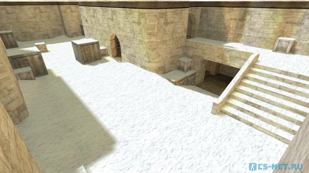 Карта «gg_mini_dust2_winter» для CS 1.6