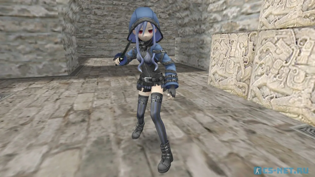 Модель персонажа «Ethel (Effole)» из игры "Fairy Fencer F" для CS 1.6 (вид спереди)