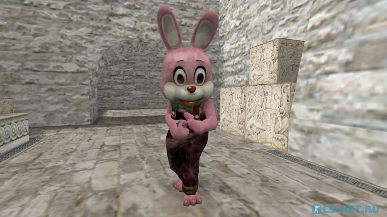 Модель персонажа «Robbie the Rabbit (Кролик Робби)» из аниме «Silent Hill» для CS 1.6 (вид спереди)